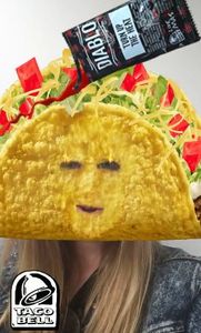 Taco Bell: Werbefilter werden schlecht angenommen (Foto: snapchat.com)