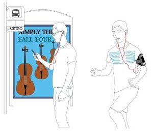 Poster und Shirt: übertragen nun auch Daten (Foto: washington.edu)