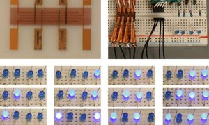 Digitaler Speicher: Gedrucktes Device schaltet Lampen (Foto: duke.edu)