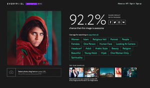 92,2 Prozent schön: Software analysiert Fotos (Foto: everypixel.com/aesthetics)