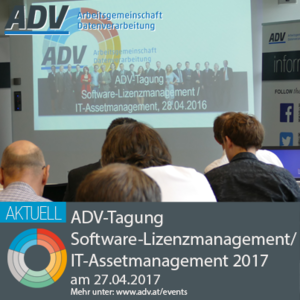 ADV-Tagung Software-Lizenzmanagement/IT-Assetmanagement am 27.4. in Wien (© ADV)