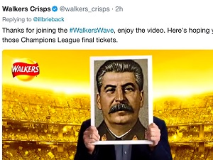 Josef Stalin: Vielleicht gewinnt er ja Finalkarten (Foto: Walkers Crips)