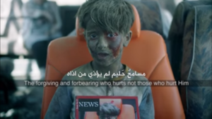 Verletztes Kind: Junge war Opfer von Assad-Angriff (Foto: youtube/zain) Verletztes Kind: Junge war Opfer von Assad-Angriff (Foto: youtube/zain)