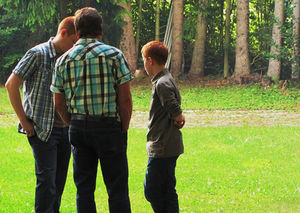 Männergespräche: Gesundheit oft kein Thema (Foto: pixelio.de, Rainer Sturm)