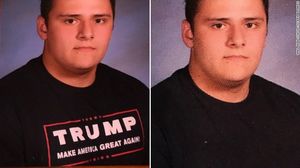 Retusche (rechts): kein Trump im Jahrbuch (Foto: wall.k12.nj.us, Joseph Berardo) Retusche (rechts): kein Trump im Jahrbuch (Foto: wall.k12.nj.us, Joseph Berardo)