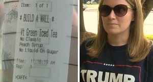 Aufdruck von Starbucks empört Trump-Unterstützerin (Foto: fox46charlotte.com)