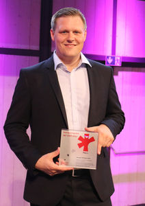 David Kehler nahm ersten Vertrauenspreis für ebm-papst entgegen (© ebm-papst)
