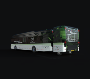 Bus mit Ameisensäure-Anhänger der TU Eindhoven (Foto: tue.nl)