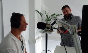 Live-Interview bei Radio Superfly (Foto: C. Bézard)