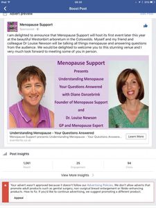 Fehlermeldung: Menopause kein zulässiges Thema (Foto: Diana Danzebrink)