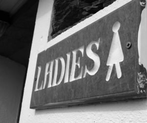 Damen-WC: Wer kein Geld hat, soll die Frau verkaufen (Foto: CFalk, pixelio.de)