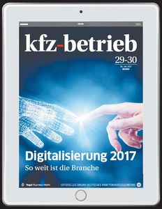 kfz-betrieb-Ausgabe zur Digitalisierung der Automobilbranche (Foto: kfz-betrieb)