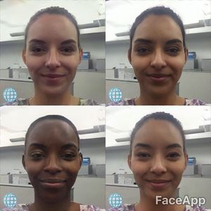 Rassen-Collage: FaceApp kritisiert für Filter (Foto: Kaitlyn Wells, twitter.com)