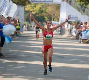 Bettina Englisch gewann 2016 den Halbmarathon (© ebm-papst)