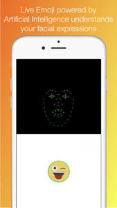Analyse des Gesichts: Polygram wandelt Ausdruck in Emojis um (Foto: polygr.am)