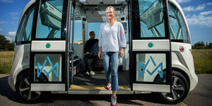 Fahrerloses Auto: Menschen verlassen sich darauf (Foto: Mikal Schlosser, dtu.dk) Fahrerloses Auto: Menschen verlassen sich darauf (Foto: Mikal Schlosser, dtu.dk)