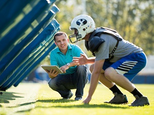 Tackling-Test: Neue Ausrüstung misst genaue Stoßdaten (Foto: byu.edu)
