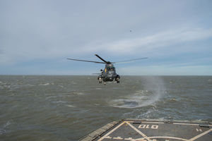 Landeanflug auf ein Wartungsschiff: Wellen-Radar hilft dabei (Foto: tudelft.nl)