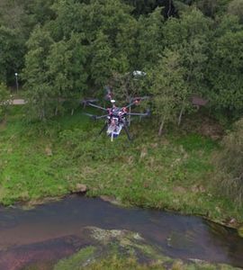 Drohne auf Mission: Gerät sammelt viele Daten zu Flüssen (Foto: dtu.dk)