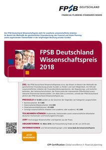 FPSB Deutschland Wissenschaftspreis 2018 (Copyright: FPSB)
