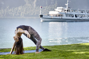 Ex-Miss Schweiz Bianca Sissing in perfekter Balance (© Luzern Tourismus)