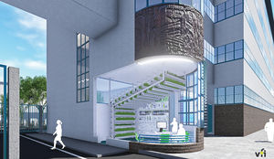 Rendering Vertical Farm in der Tabakfabrik Linz (Foto: vertical farm institute)