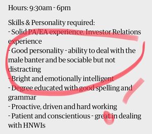 Eigenartige Anforderungen: 1950er lassen grüßen (Foto: Hannah Joss, twitter.com)