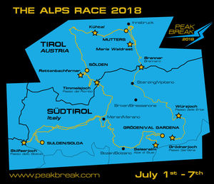 PEAKBREAK - The Alps Race: Die Strecke (Copyright: mideasports)