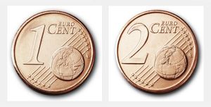 1- und 2-Cent-Münze: bei vielen Deutschen unbeliebt (Foto: bundesbank.de)