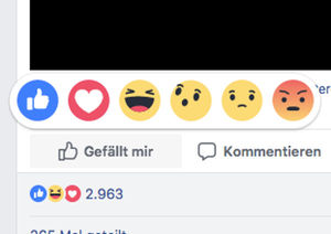 Emoticons: User-Reaktionen sollen vorhersehbar sein (Screenshot: Sabrina Manzey)