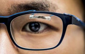 Smarter Sensor aus herkömmlichem Papier (Foto: Dennis R. Wise, washington.edu)