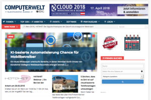 Computerwelt-Homepage mit Wordpress (Copyright: Computerwelt)