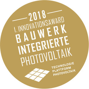 1. InnovationsAward für bauwerkintegrierte Photovoltaik (Copyright: TPPV)
