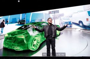 Nvidia-CEO Jensen Huang zeigt Hightech-Demonstration (Foto: blogs.nvidia.com)