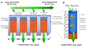 Prinzipskizze der Kohlendioxid-Entfernung (Grafik: Sandia National Laboratories)