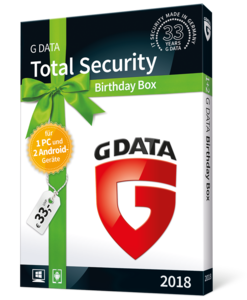 Birthday Box von G DATA Total Security zum Vorzugspreis (Copyright: G DATA)
