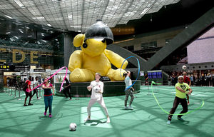 Fussballfieber am Hamad International Airport (Foto: Qatar Airways)