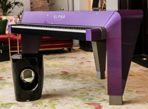 Purple ALPHA Grande built for prince (Copyright: ALPHA Pianos)