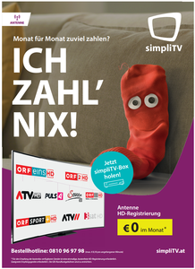 Die neue HD-Herbstkampagne von simpliTV startet heute (Foto: simpliTV/ORS)