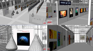 La mostra d'arte all'interno della stazione centrale (© ARTBOX.GROUPS GmbH)