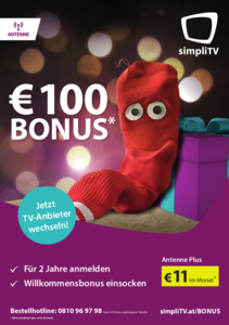 simpliTV beschenkt Kunden mit Bonus zur Weihnachtszeit (Foto: simpliTV/ORS)