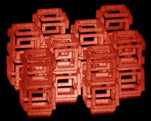3D-Struktur bestehend aus dem saugfähigen Material Polyacrylat (Foto: mit.edu)