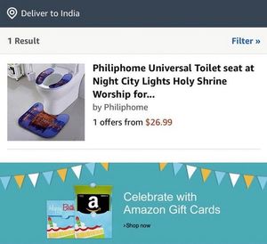 Klo des Anstoßes bei Amazon (Foto: twitter.com, @capt_amarinder)