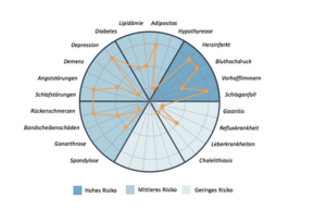 Beispiel für Risikobestimmung (skizzierte Darstellung) (© CheckUp Scout GmbH)