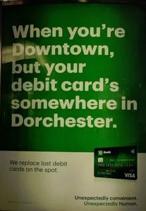 Umstrittenes Plakat der Toronto-Dominion Bank (Foto: twitter.com, Reilly Hay)
