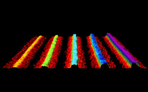 So könnten die Phosphoren-Bänder aussehen (Animation: ucl.ac.uk)