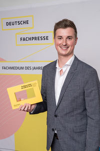 Christoph Seyerlein ist Fachjournalist des Jahres 2019 (Foto: Markus Nass)