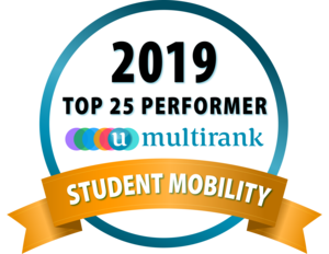 Auszeichnung für studentische Mobilität (Grafik: U-Multirank)