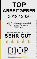 Auszeichnung: Top Arbeitgeber 2019 (Foto: Multi Kühlsysteme)