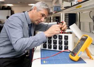 Professor James Marco bei der Arbeit im Labor (Foto: WMG, warwick.ac.uk)